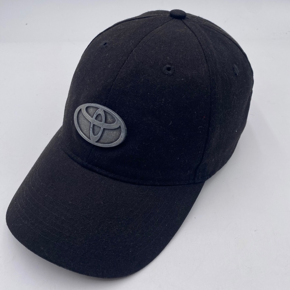 TOYOTA Fersten Worldwide FP480 Hat Men OSFA Black 3D Metal Logo Baseball Cap